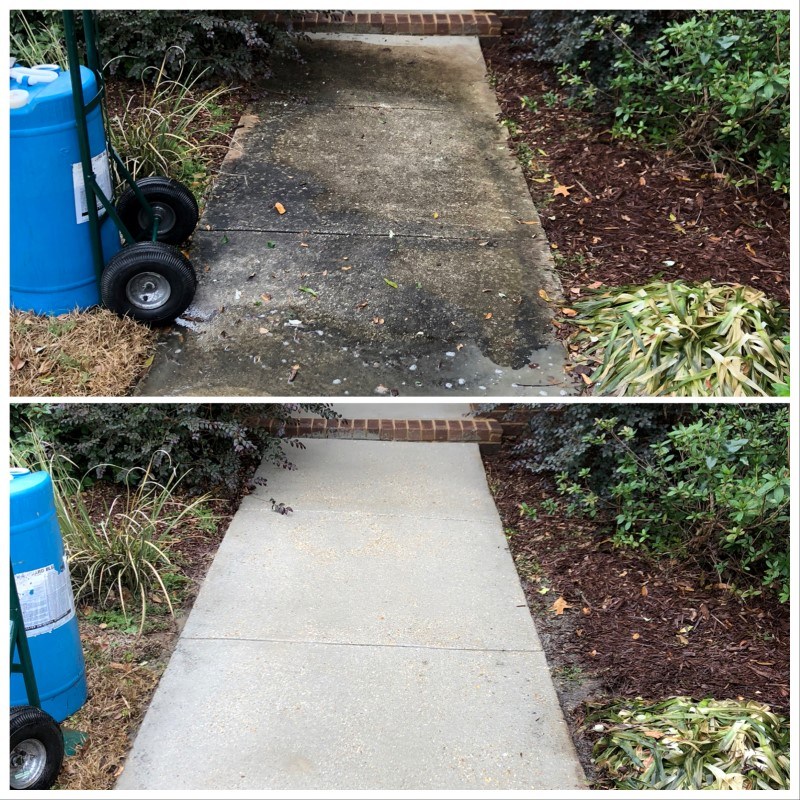 Concrete cleaning