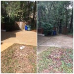 Concrete project before and after