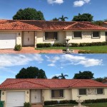 Home washing project, before and after